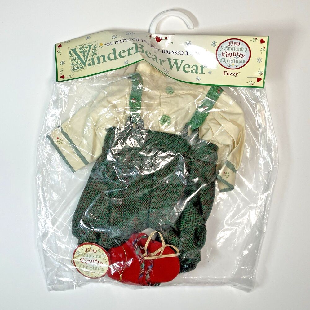Muffy Vanderbear New England Country Christmas Fuzzy | Outfit /w Tags 13"